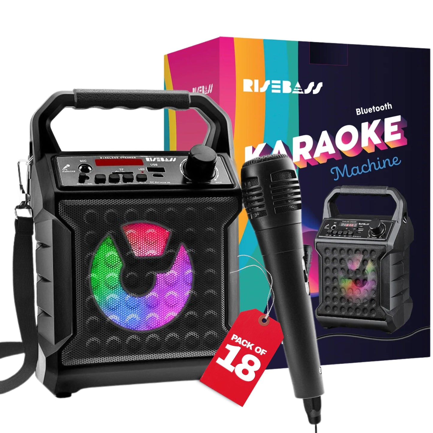 Mobile Karaoke System with Party Lights