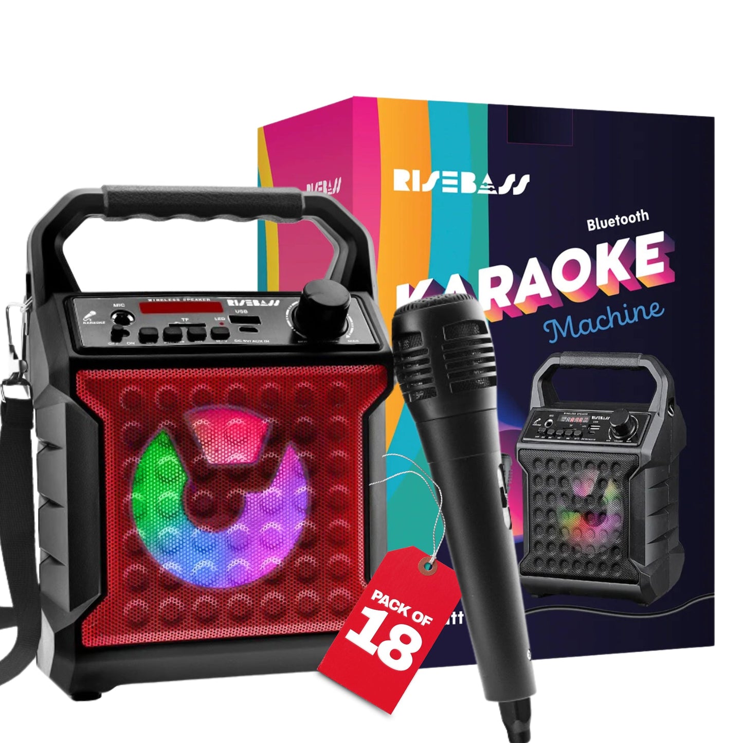 Mobile Karaoke System with Party Lights