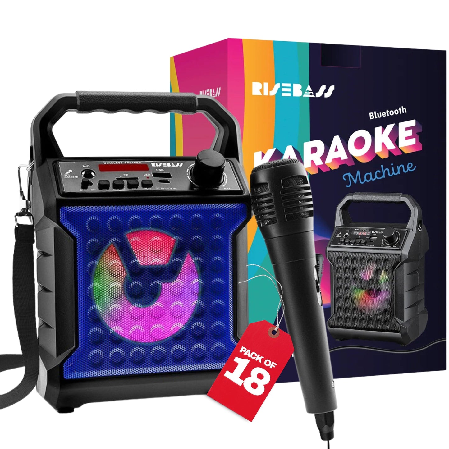 Mobile Karaoke System with Party Lights